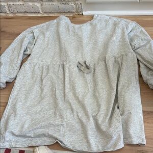 Seraphine Gray Casual Maternity Sweatshirt